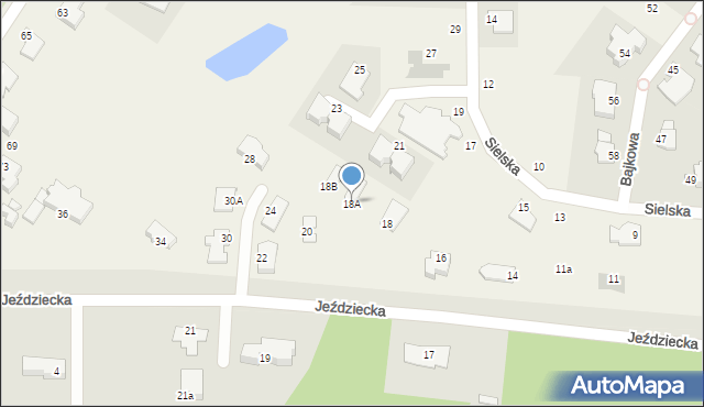 Niemcz, Jeździecka, 18A, mapa Niemcz