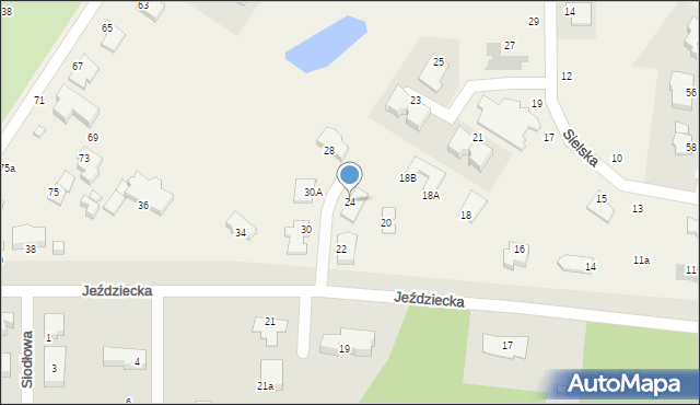 Niemcz, Jeździecka, 24, mapa Niemcz