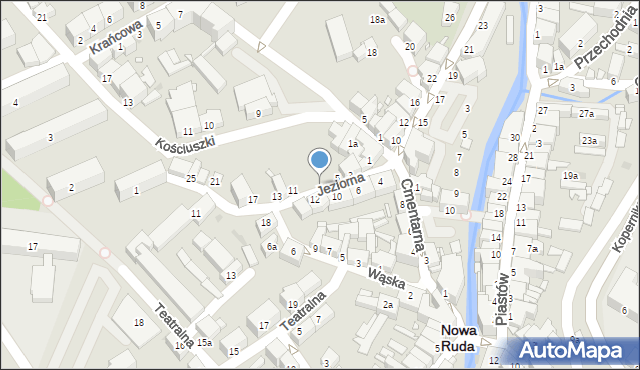 Nowa Ruda, Jeziorna, 7, mapa Nowa Ruda