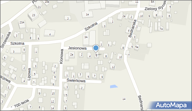 Nowe Miasto nad Wartą, Jesionowa, 6, mapa Nowe Miasto nad Wartą