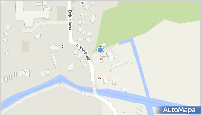 Nowęcin, Jeziorna, 10A, mapa Nowęcin