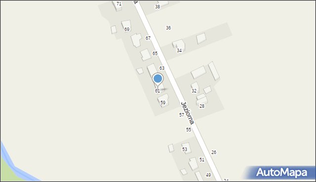 Nowy Folwark, Jeziorna, 61, mapa Nowy Folwark