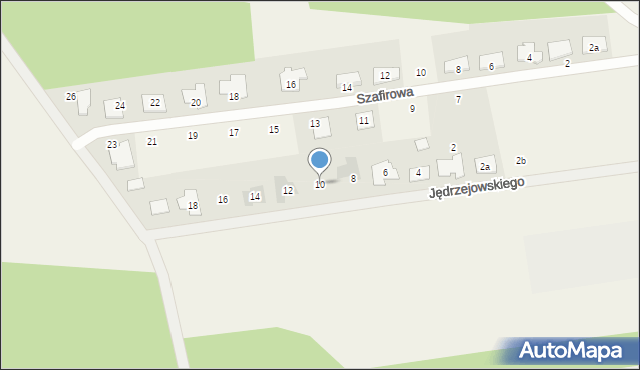 Obrzębin, Jędrzejowskiego Józefa, 10, mapa Obrzębin