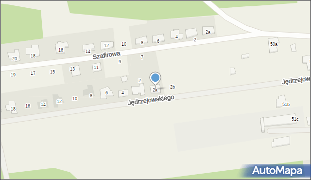 Obrzębin, Jędrzejowskiego Józefa, 2a, mapa Obrzębin