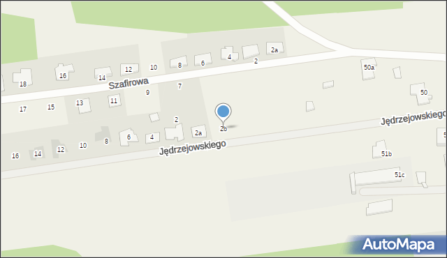 Obrzębin, Jędrzejowskiego Józefa, 2b, mapa Obrzębin