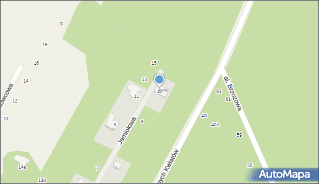 Opypy, Jemiołowa, 10, mapa Opypy