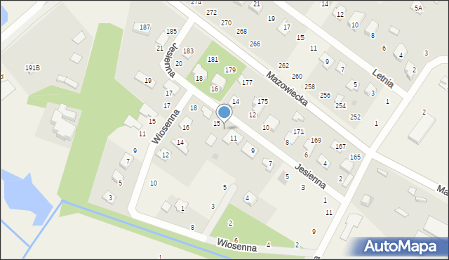 Opypy, Jesienna, 13, mapa Opypy