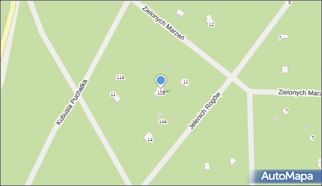 Osiedle Wilga, Jelenich Rogów, 11B, mapa Osiedle Wilga