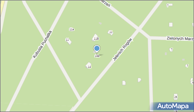 Osiedle Wilga, Jelenich Rogów, 14a, mapa Osiedle Wilga