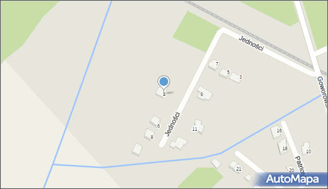 Ostrołęka, Jedności, 4, mapa Ostrołęka