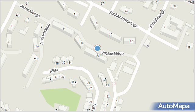 Ostrołęka, Jezierskiego Anatola, płk., 10, mapa Ostrołęka