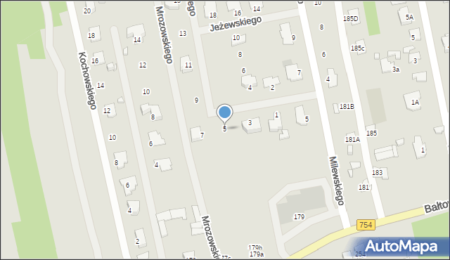 Ostrowiec Świętokrzyski, Jeżewskiego Stanisława, 5, mapa Ostrowiec Świętokrzyski