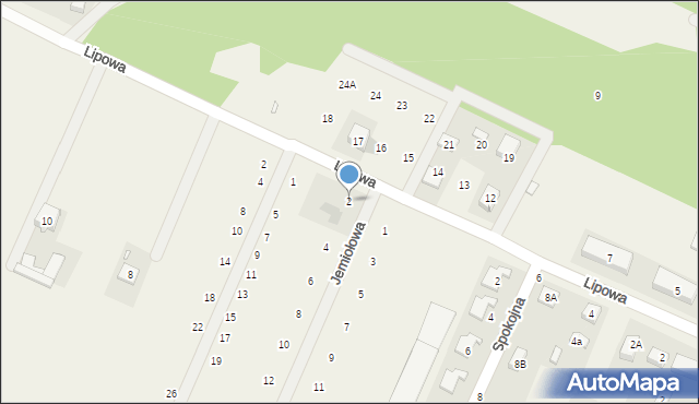 Pecna, Jemiołowa, 2, mapa Pecna