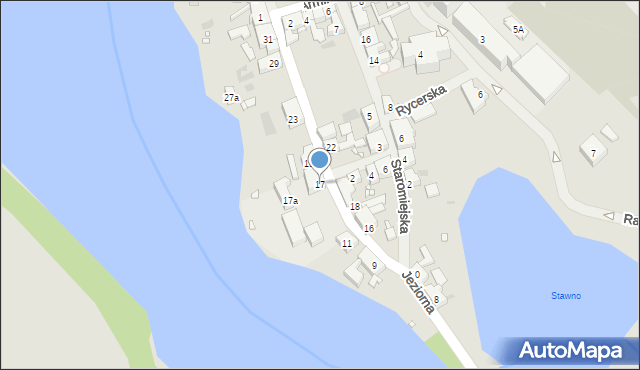 Pełczyce, Jeziorna, 17, mapa Pełczyce