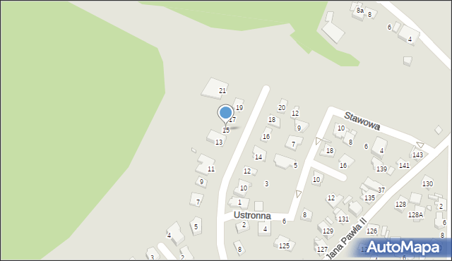 Piekary Śląskie, Jesienna, 15, mapa Piekary Śląskie