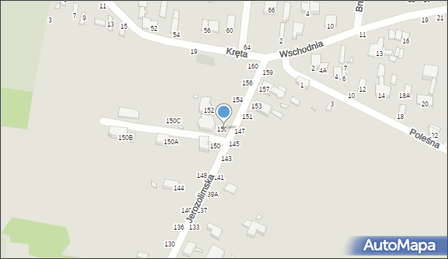 Piotrków Trybunalski, Jerozolimska, 150D, mapa Piotrków Trybunalski