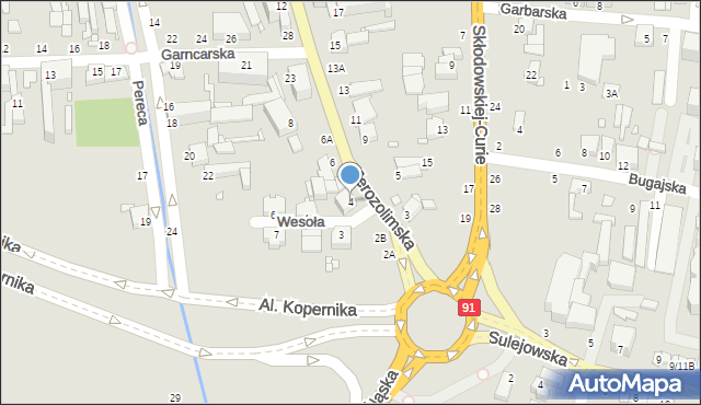 Piotrków Trybunalski, Jerozolimska, 4, mapa Piotrków Trybunalski