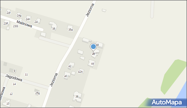 Piotrowice, Jeziorna, 46, mapa Piotrowice