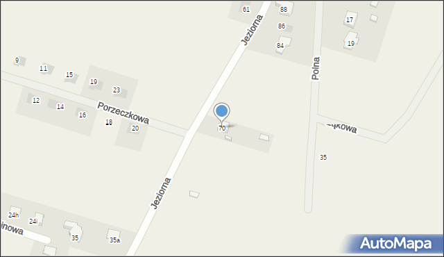 Piotrowice, Jeziorna, 70, mapa Piotrowice