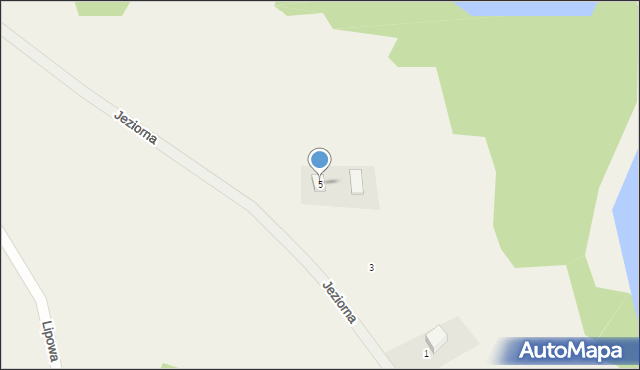 Piotrowo, Jeziorna, 5, mapa Piotrowo