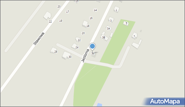 Płock, Jeziorna, 3d, mapa Płock