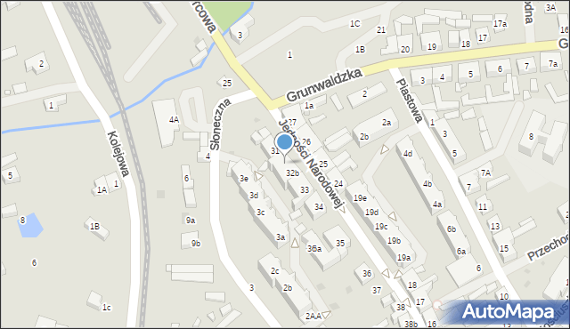 Płoty, Jedności Narodowej, 32a, mapa Płoty