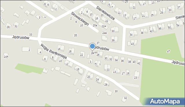 Połaniec, Jędrusiów, 24, mapa Połaniec