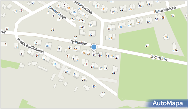 Połaniec, Jędrusiów, 34, mapa Połaniec