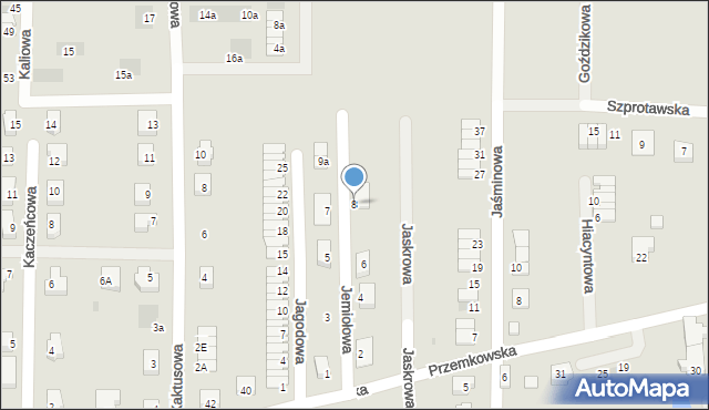 Polkowice, Jemiołowa, 8, mapa Polkowice