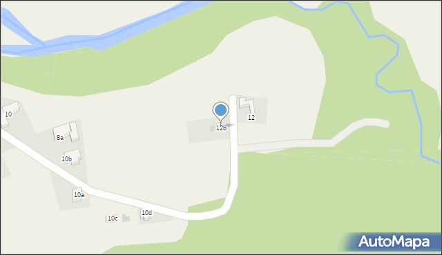 Poronin, Jesionkówka, 12b, mapa Poronin