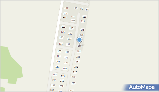 Porosły, Jesiennych Liści, 155, mapa Porosły
