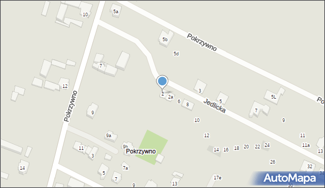 Poznań, Jedlicka, 2, mapa Poznania