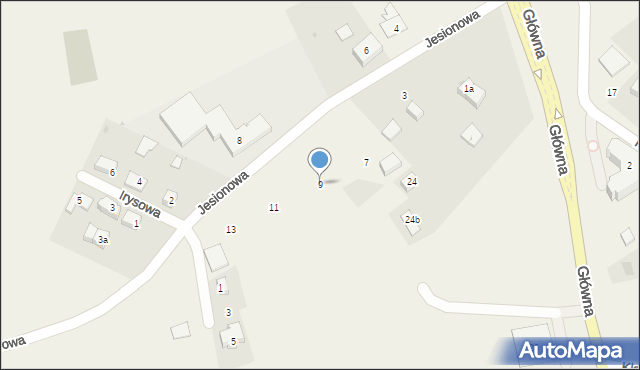 Przejazdowo, Jesionowa, 9, mapa Przejazdowo