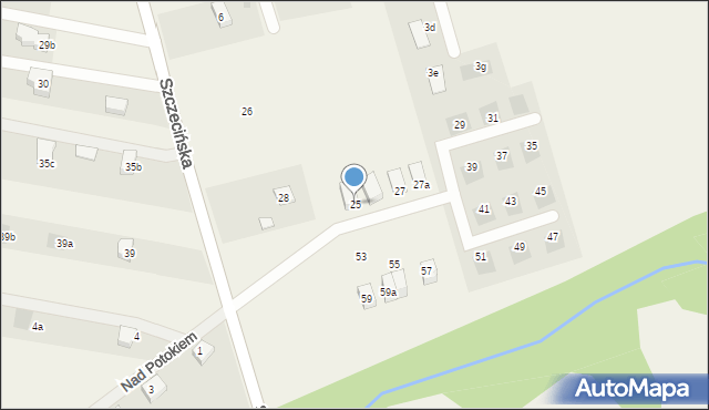 Przęsocin, Jeżynowa, 25, mapa Przęsocin