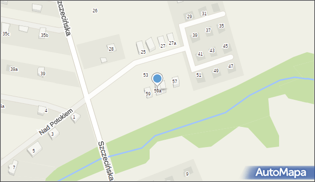 Przęsocin, Jeżynowa, 59a, mapa Przęsocin