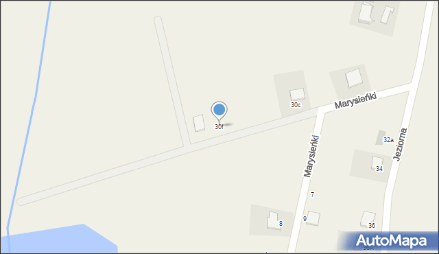 Przyjaźń, Jeziorna, 30f, mapa Przyjaźń