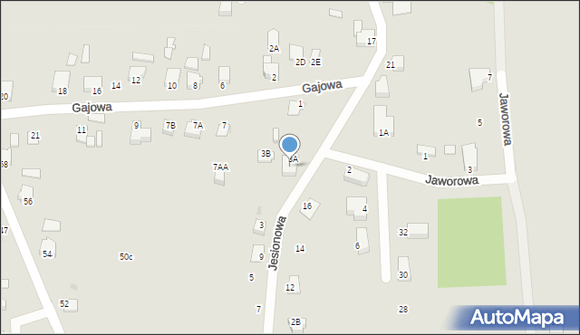 Pszczyna, Jesionowa, 13, mapa Pszczyny