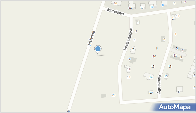 Pszenno, Jesienna, 31, mapa Pszenno