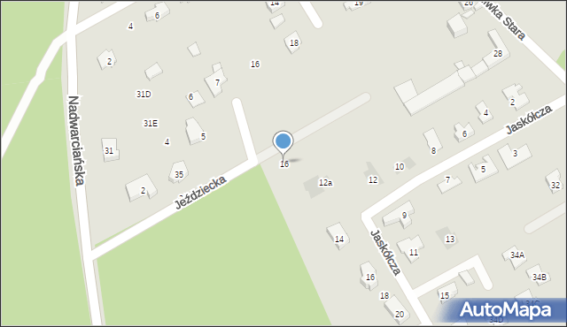 Puszczykowo, Jeździecka, 16, mapa Puszczykowo