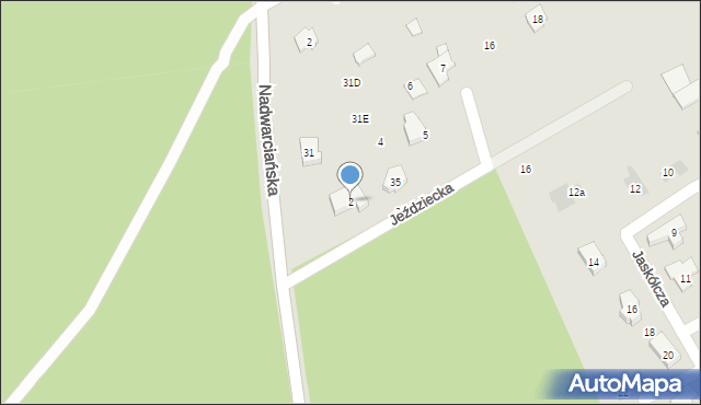 Puszczykowo, Jeździecka, 2, mapa Puszczykowo