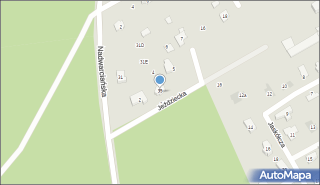 Puszczykowo, Jeździecka, 3, mapa Puszczykowo