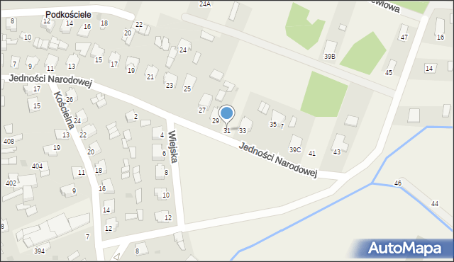 Pysznica, Jedności Narodowej, 31, mapa Pysznica