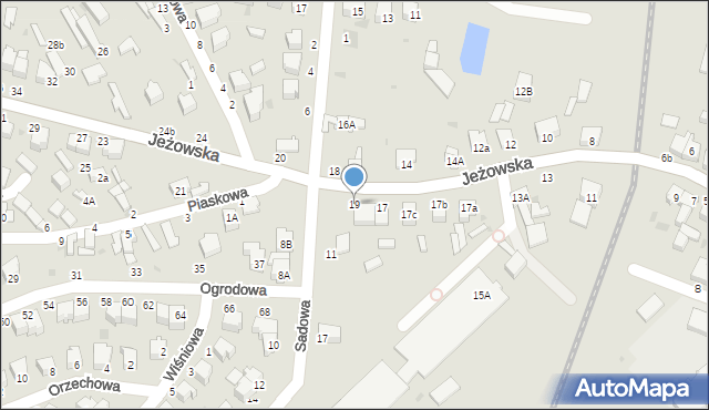 Rawa Mazowiecka, Jeżowska, 19, mapa Rawa Mazowiecka