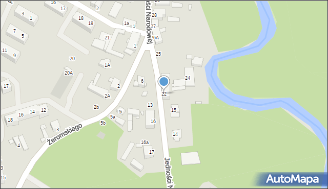 Resko, Jedności Narodowej, 22, mapa Resko