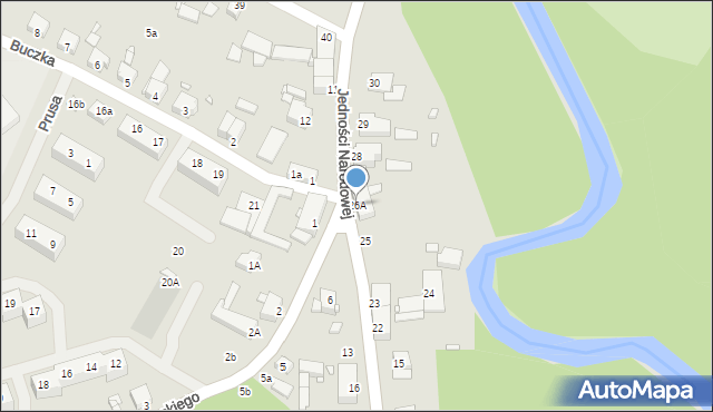 Resko, Jedności Narodowej, 26A, mapa Resko