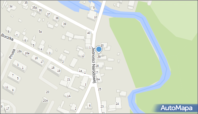 Resko, Jedności Narodowej, 29, mapa Resko