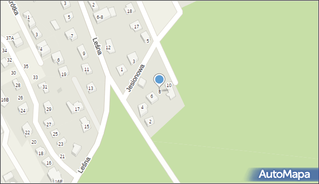 Rokitki, Jesionowa, 8, mapa Rokitki