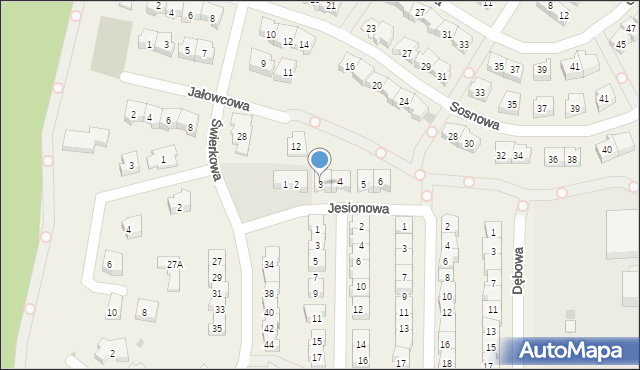Rotmanka, Jesionowa, 3, mapa Rotmanka