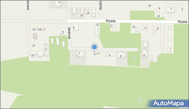 Rozewie, Jelenia, 4, mapa Rozewie