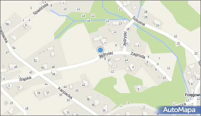 Rychwałdek, Jędryski, 6, mapa Rychwałdek